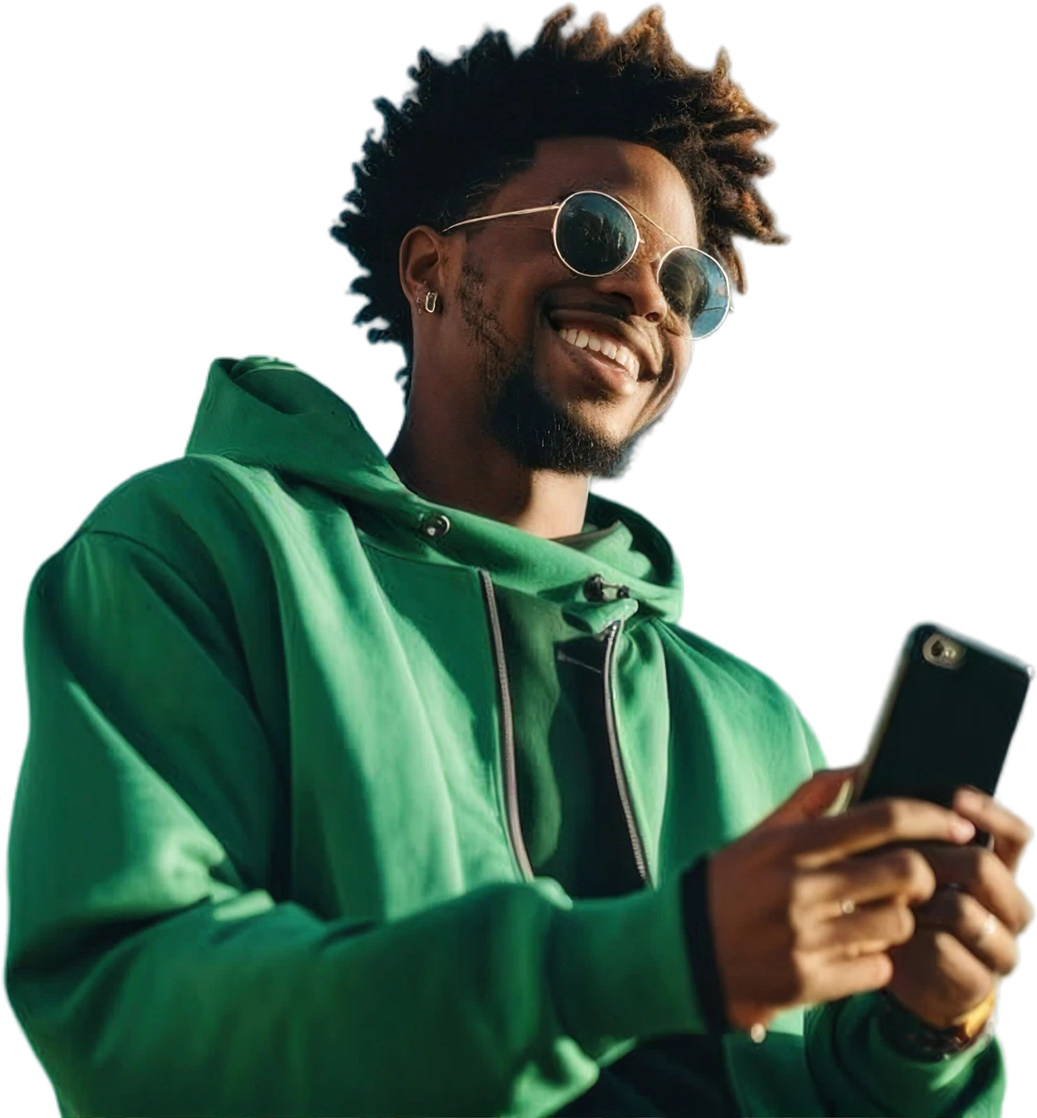 A didii customer sending money by voice note from his phone