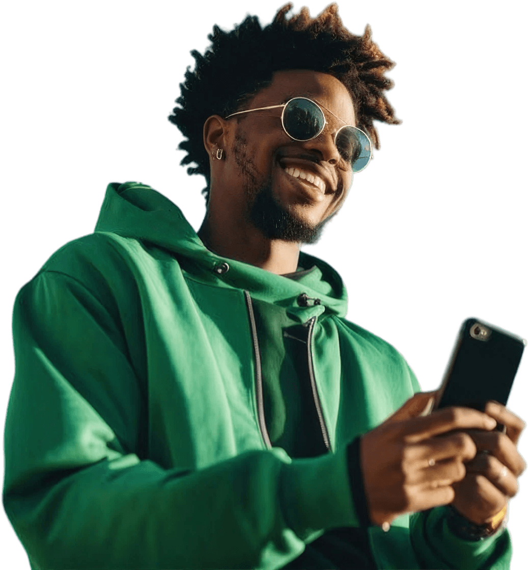 A didii customer sending money by voice note from his phone